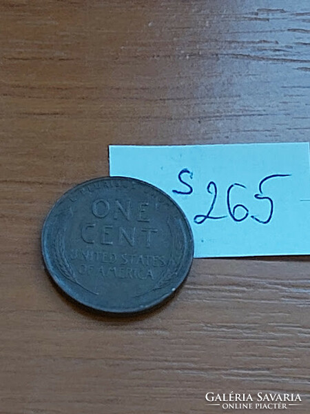 USA 1 CENT 1945  D Verdejel "D" - Denver, Kalászos penny, Lincoln,  Sárgaréz  S265