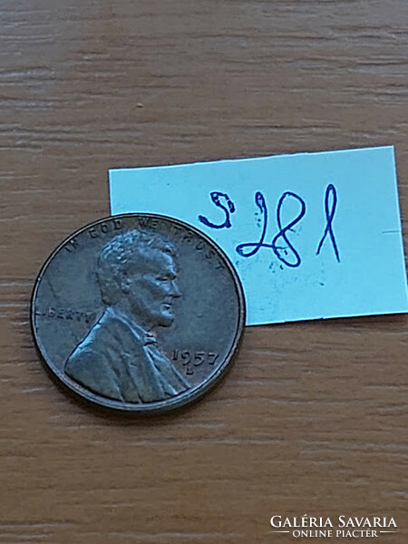 Usa 1 cent 1957 d mintmark 