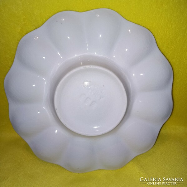 Italian, numbered, ceramic, egg holder, egg serving bowl.