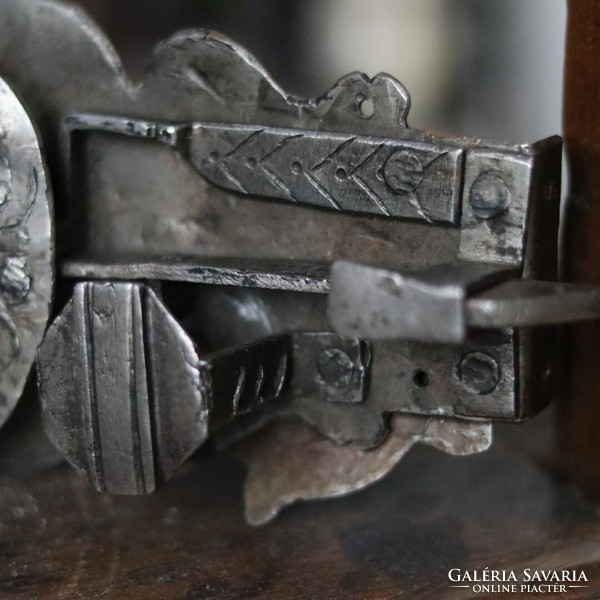 17-18. századi zár kulccsal - Antique forged lock with original key 17th/18th century