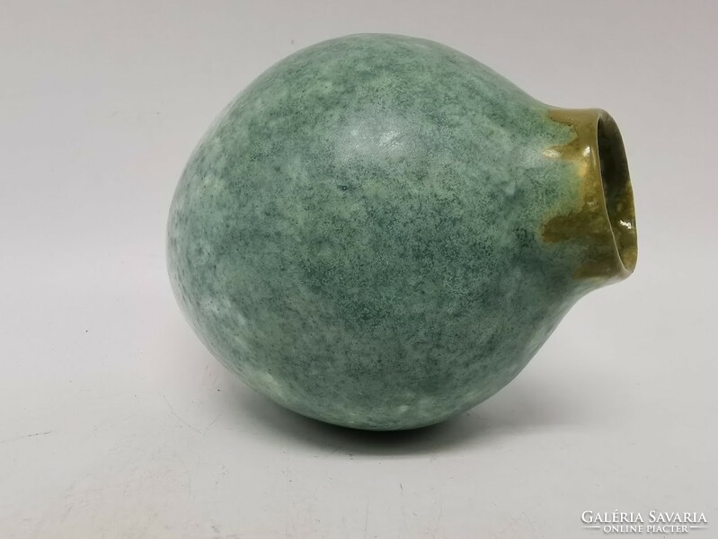 Retro vase, Hungarian applied art ceramics, 11.5 cm