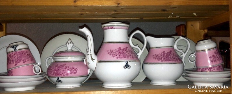 Madaras bieder porcelain tea set initial monogram - art@decoration