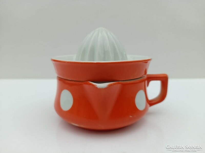 Art deco victoria polka dot lemon squeezer with spout