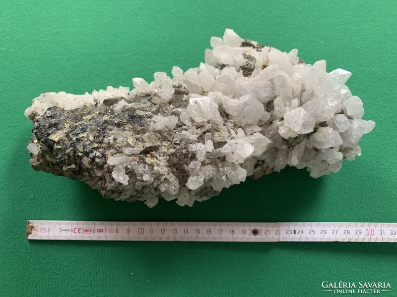 Rock crystal / pyrite / sphalerite cluster 4175 g. - Transylvania