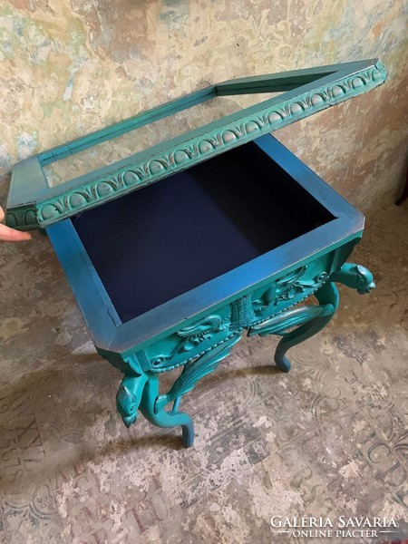 Dragon display table painted with chalk paint