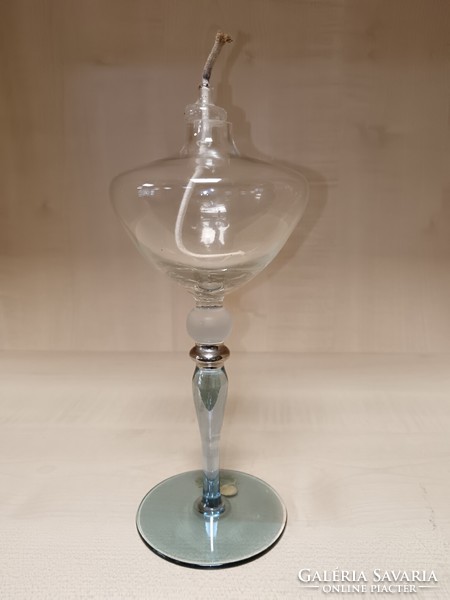 Italian design glass pipe with oil candle