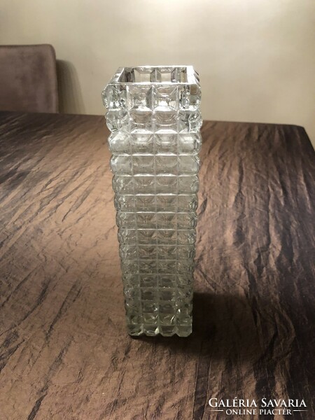 Bohemia lead crystal bonbonnier and vase from the 1950s.
