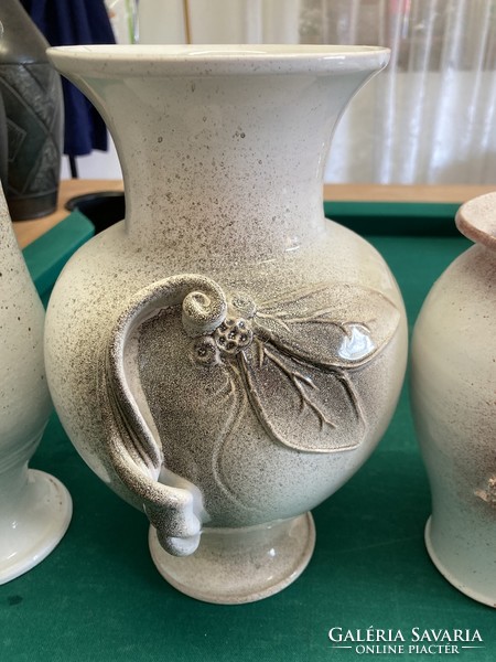 Vases + female figure