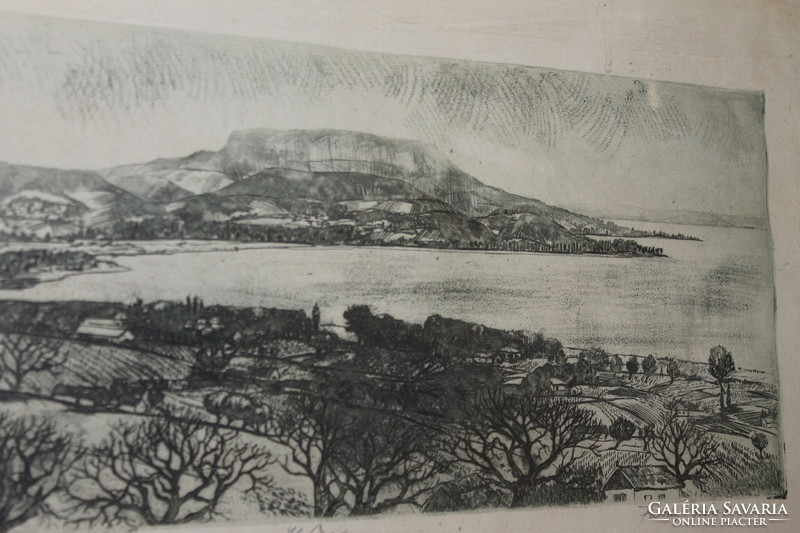 Palicz Balaton etching 937