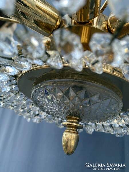 Crystal chandelier, ceiling lamp.