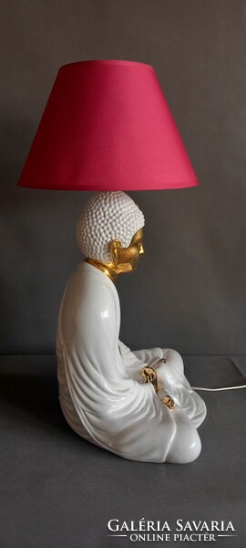 Buddha kerámia asztali lámpa  Italy design vintage.By: Flavio.G . Alkudható!