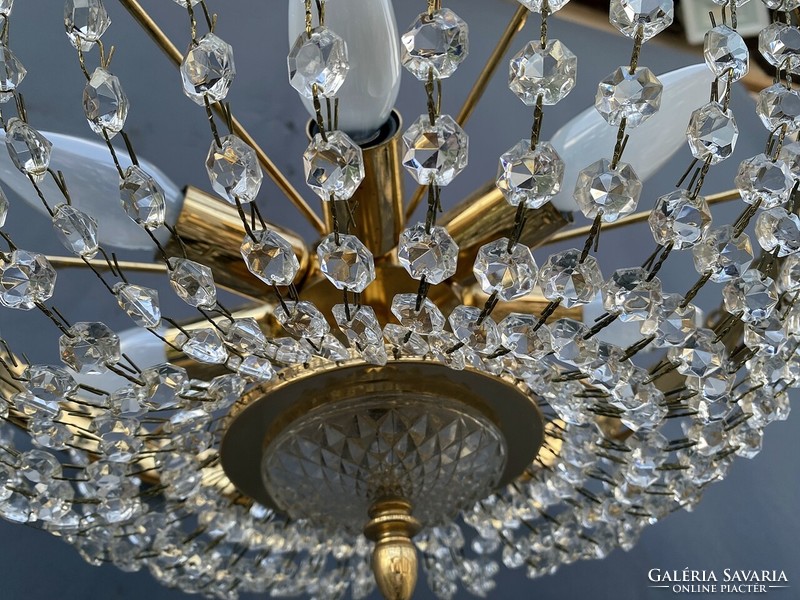 Crystal chandelier, ceiling lamp.