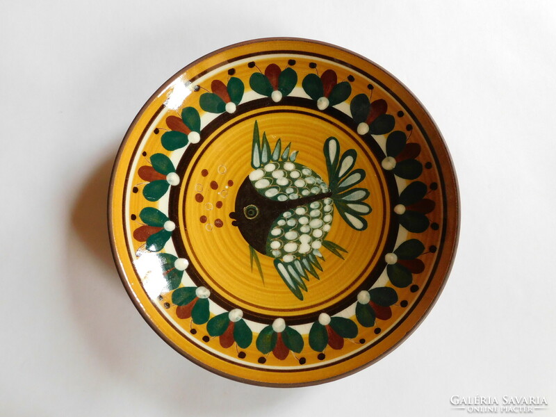 Ceramic bowl with pufferfish motif 21 cm