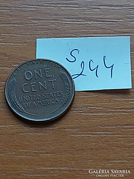 Usa 1 cent 1956 corn penny, lincoln, bronze s244