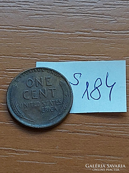 USA 1 CENT 1939  Kalászos penny, Lincoln, BRONZ  S184