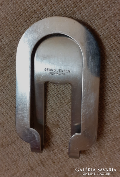 Georg jensen denmark marked steel money clip bookmark