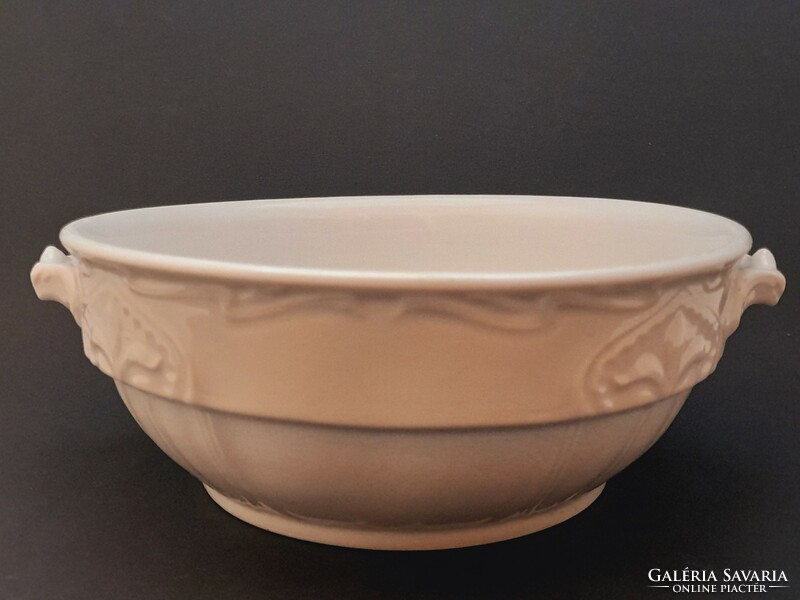 White porcelain scone, coma bowl, with plastic decoration, 20.3 cm