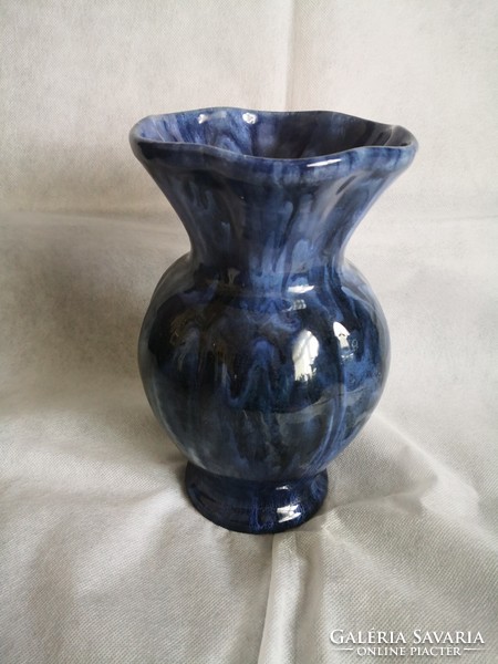 Very nice blue glazed ceramic vase