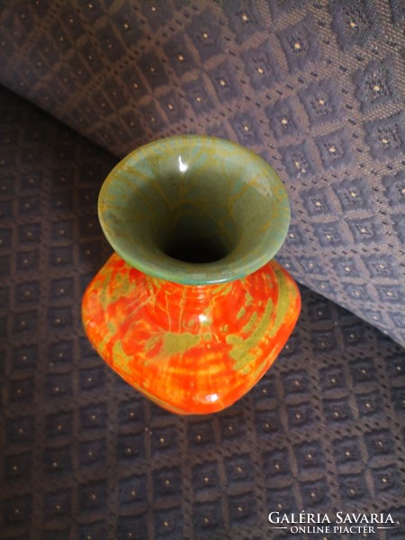 Gorka geza trickled glazed vase
