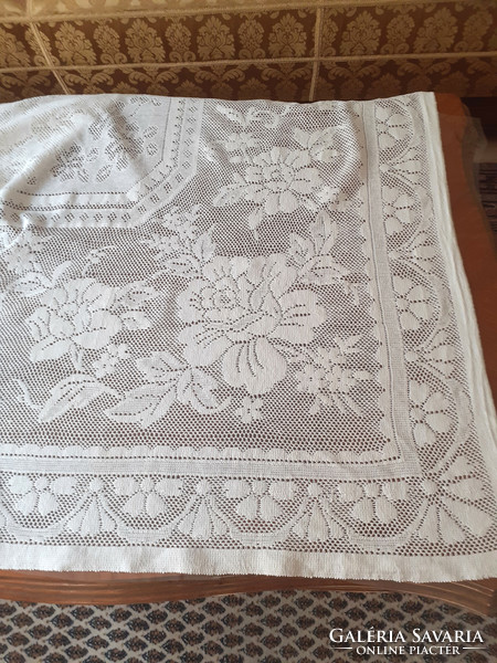 Beautiful lace tablecloth, tablecloth.