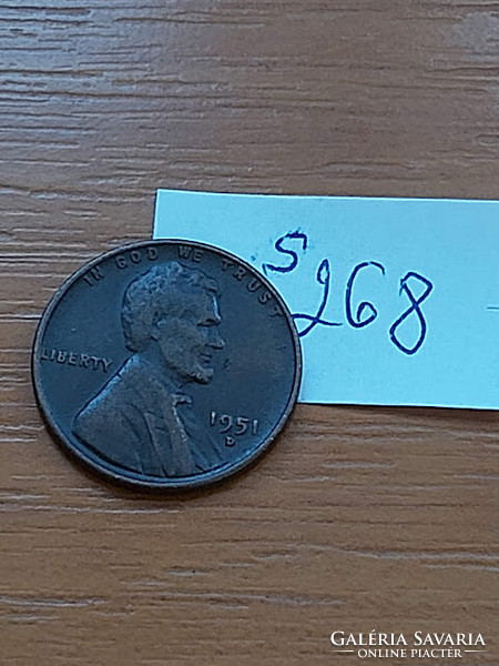 Usa 1 cent 1951 d mintmark 