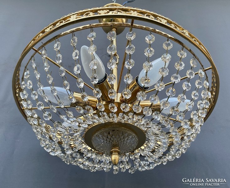 Crystal chandelier, ceiling lamp.