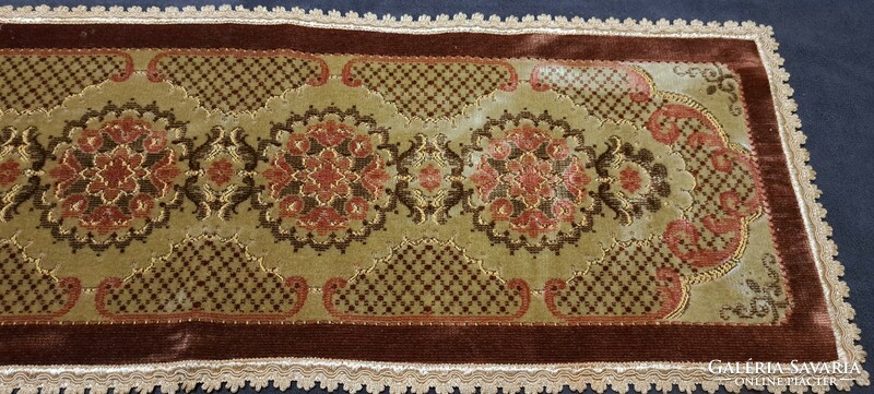 Old velvet tablecloth, exclusive commode tablecloth (l4490)