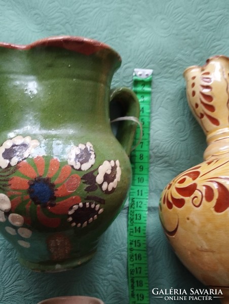 Folk jugs, 4 pcs