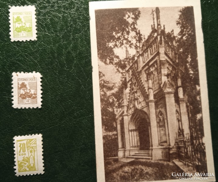 Antique children's toy children's postage stamp and postcard