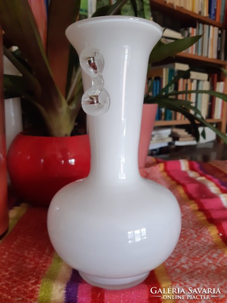 Vintage Polish glass vase by Jerzy Sluczan-orkus Tarnowiec