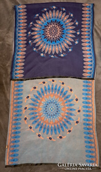 Women's scarf with mandala pattern, stole (l4504)
