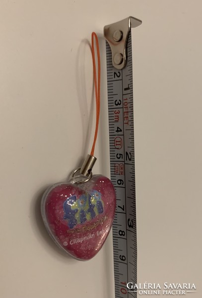 Original fifi flower garden heart heart 3d pendant key ring bag decoration 3d dundi shiny interesting