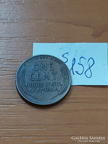 Usa 1 cent 1917 corn penny, lincoln, bronze s158