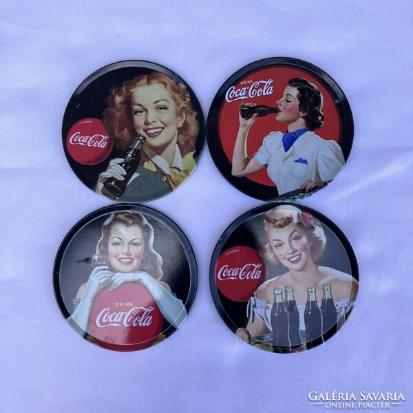 Coca-cola coasters for 125 years