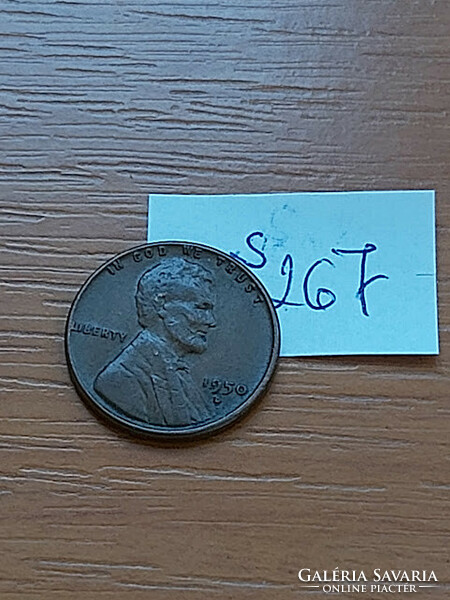 Usa 1 cent 1950 d mintmark 