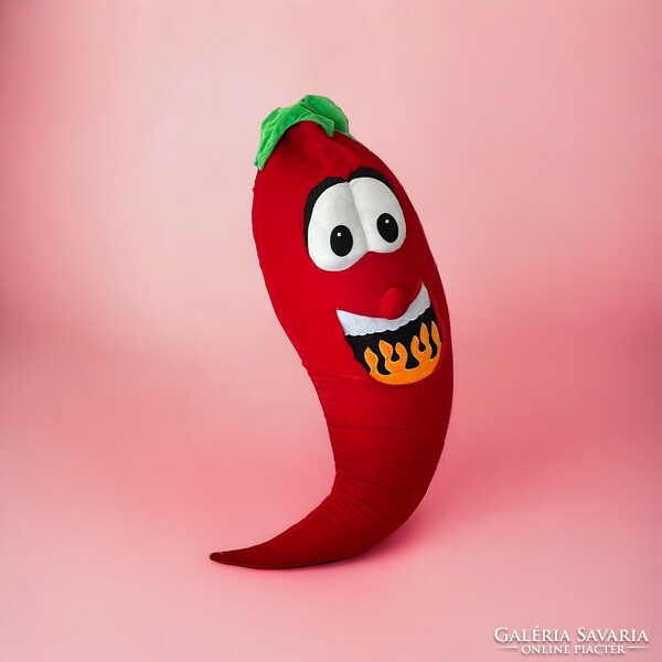 Huge retro plush chilli figure