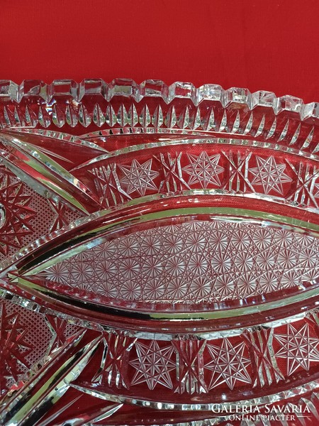 Lead crystal tray