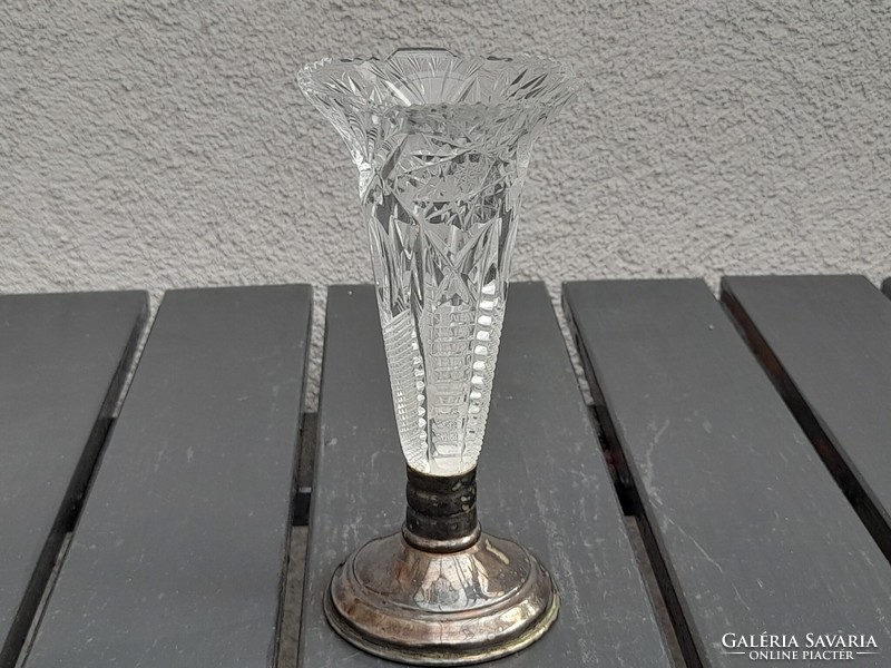 Beautiful Star of David Judaic crystal vase
