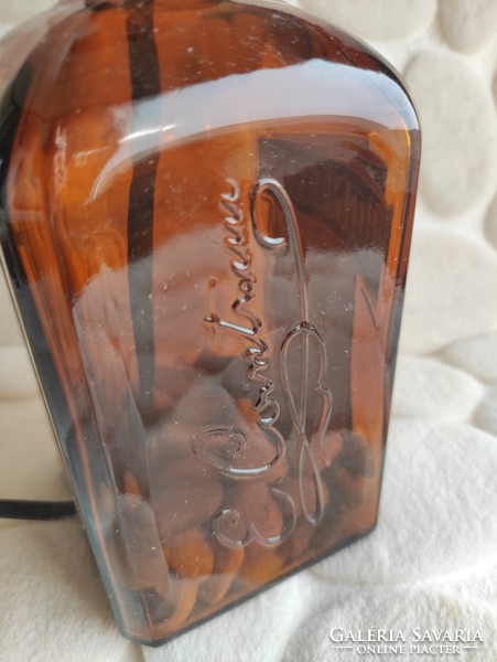 Cointreau likőrös üvegből készített retro éjjeli lámpa  G."Maxi" fotóművész hagyatékából