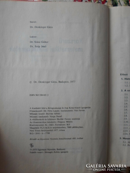 Denkinger Géza: Korszerű matematikai alapismeretek (Közgazdasági és Jogi Könyvkiadó, 1977)