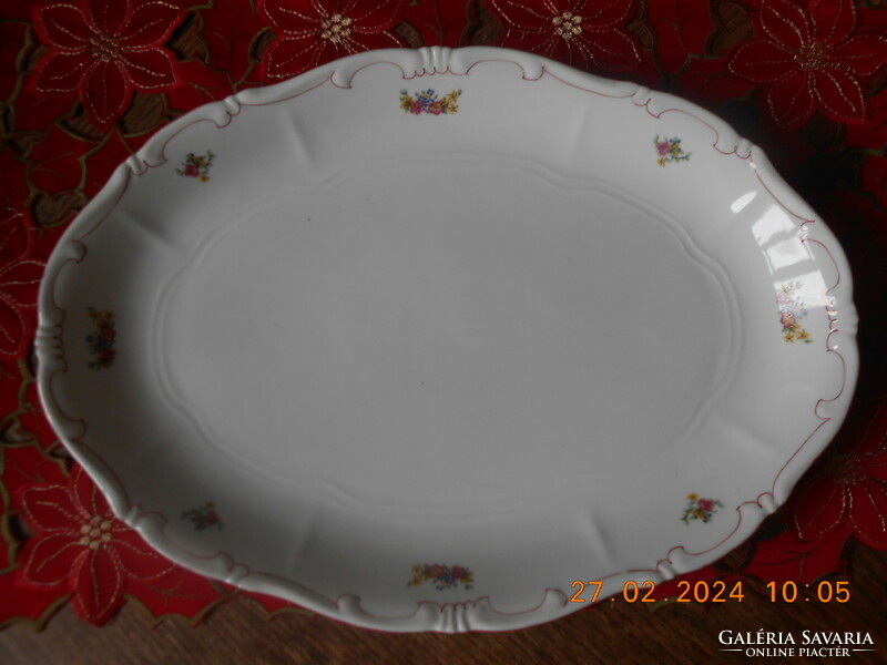 Zsolnay flower bouquet pattern roast / roast dish