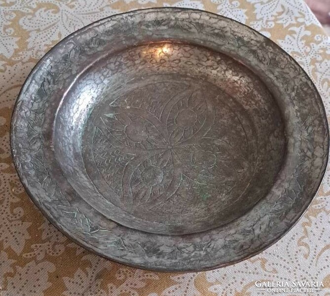Antique metal bowl xviii. S.