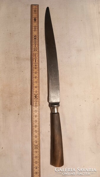 Old Solingen kitchen knife with angled handle