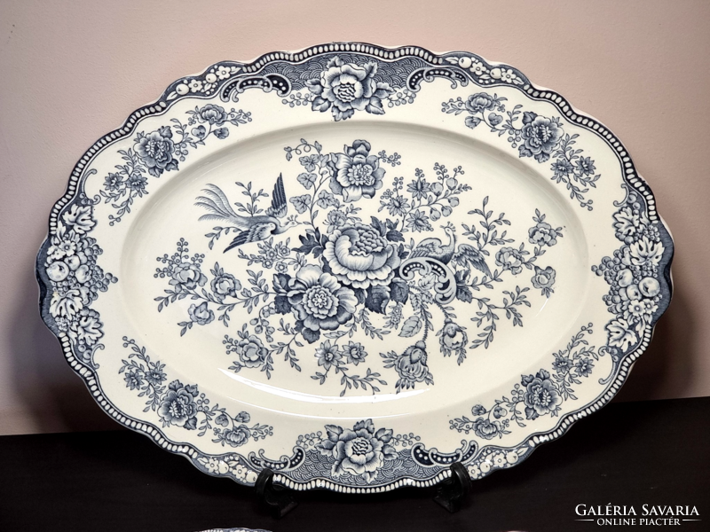 *Bristol Crown Ducal angol porcelánfajansz étkészlet, XX.szd első fele, matrica díszítéssel.