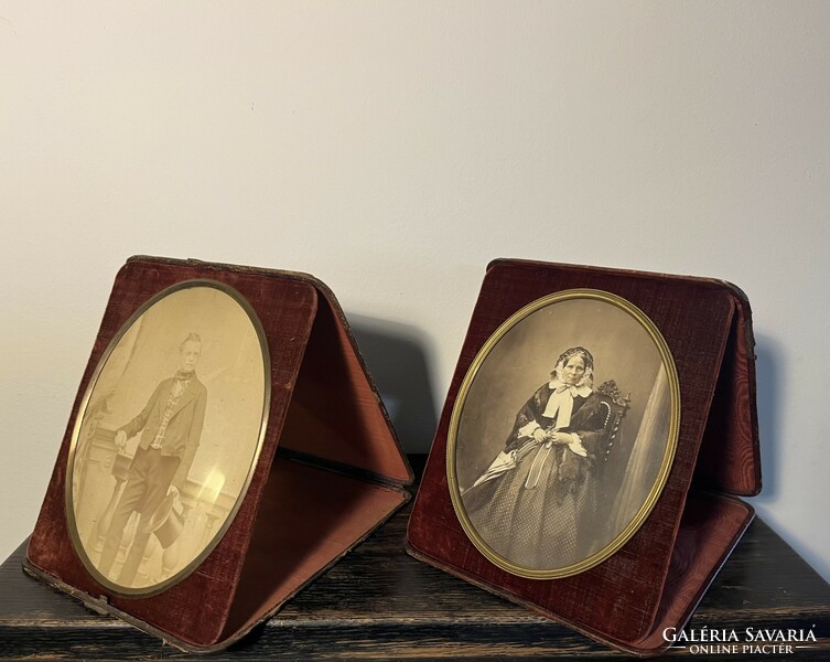 Antique traveling picture holders!
