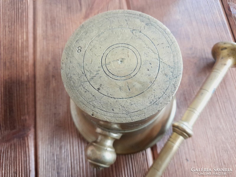 Copper mortar and pestle, 11.5 cm