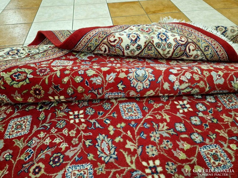 Hatalmas isfahan kézi csomózású 250x350 cm gyapjú perzsa szőnyeg EP01