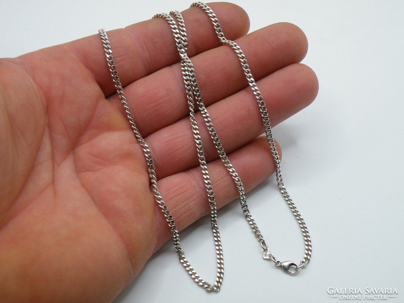 Uk0317 60 cm long silver necklace 925