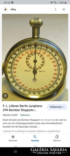 Extremely rare WW2 military German Nazi stop watch
