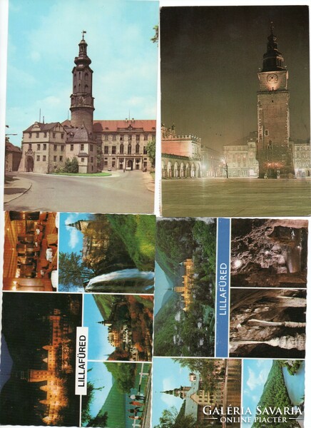 4 postcards used together